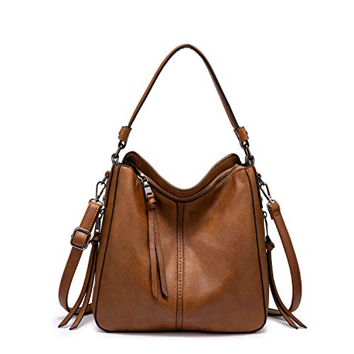 Realer Sac a Main Femme Sac a Main Cuir Synthétiqu Sac Fourre Hobo Grand Sac Bandouliere de la Mode Sacs Portés épaule Femme