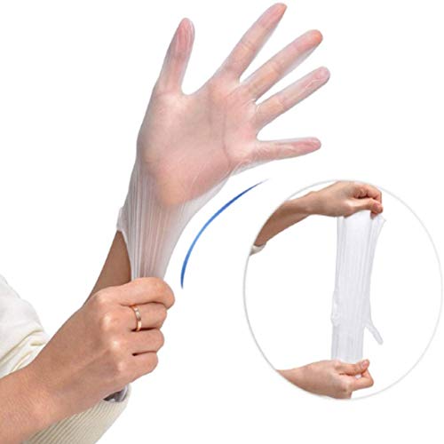 Lot de 60 gants de sécurité jetables en PVC de haute qualité sans poudre pour examen, aliments – Image 2