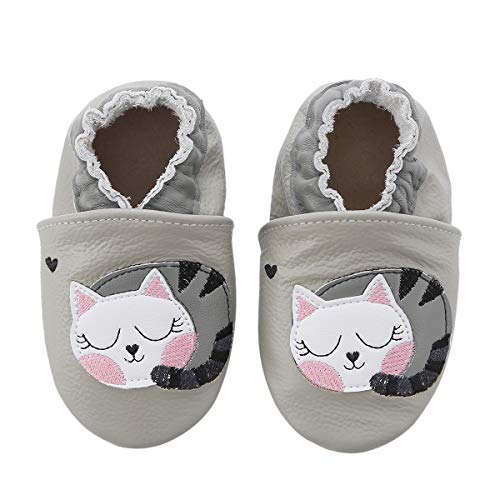 Koshine Chausson Cuir Souple Bebe Chaussures Enfant Dessin Anime Fille Garcon 0 24 Mois Uii
