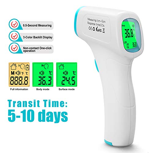 Byakov Thermometres Thermometre Frontal Infrarouge Thermometre Frontal Avec Affichage A Led Thermometre Numerique Thermometre Pour Bebe Et Adultes Approuve Ce Et Fcc Rosh Uii