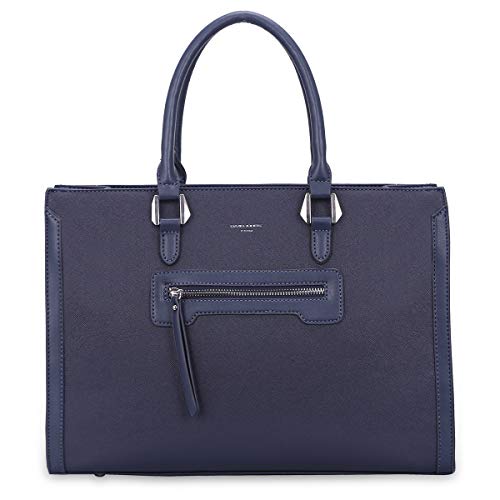 David Jones - Grand Sac à Main Femme - Cabas Fourre-Tout Cuir PU Rigide - Sac Elégant Ville Travail Poches Multiples - Shopper Porté Epaule Bandoulière Grande Capacité A4 - Mode Chic – Image 5