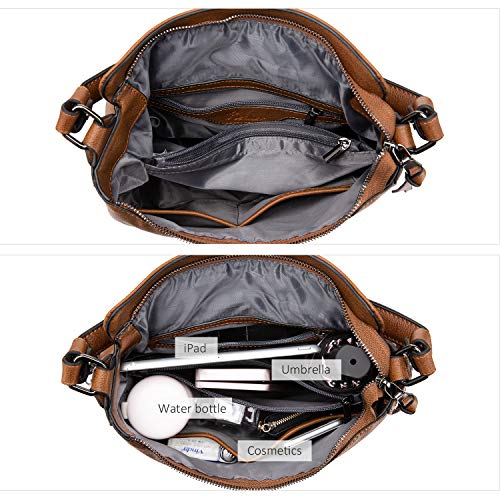 Realer Sac a Main Femme Sac a Main Cuir Synthétiqu Sac Fourre Hobo Grand Sac Bandouliere de la Mode Sacs Portés épaule Femme – Image 3