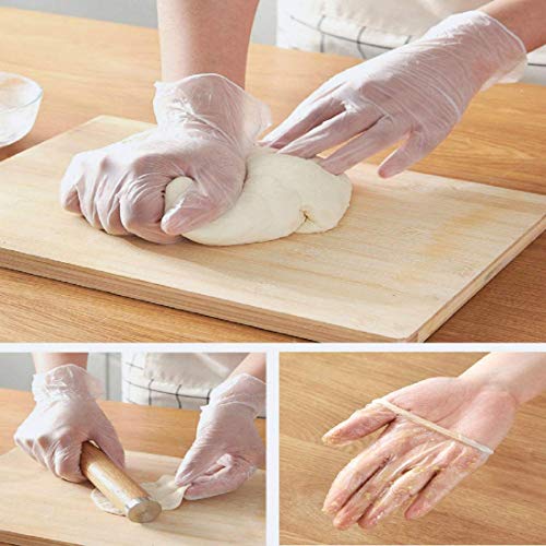 Lot de 60 gants de sécurité jetables en PVC de haute qualité sans poudre pour examen, aliments – Image 4