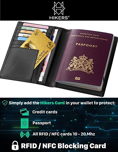 Carte Anti RFID/NFC Protection Carte bancaire sans Contact, Fini Les étuis et Pochettes, Le Portefeuille est entièrement protégé, Carte de crédit, Cartes Bleues, Passeport. Blocage RFID – Image 6