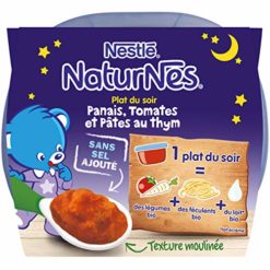 Nestle Naturnes Bio Puree Bebe Panais Tomates Pates Au Thym Des 6 Mois 2x190g Uii