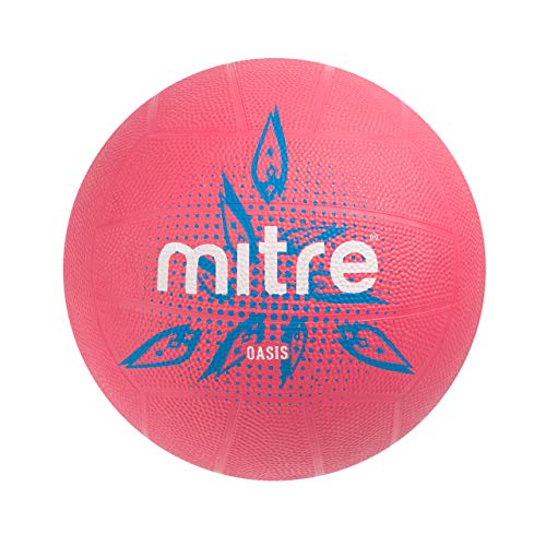 Oasis F18P Ballon de Netball Rose/Cyan – Image 8