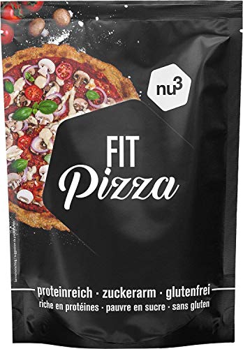 nu3 Fit Pizza 270g - Préparation De Pates À Pizza Croquante Et Délicieuses Riche En Protéines Pauvre En Sucres Sans Gluten - Idéal Pour Un Régime Vegan et Low Carb