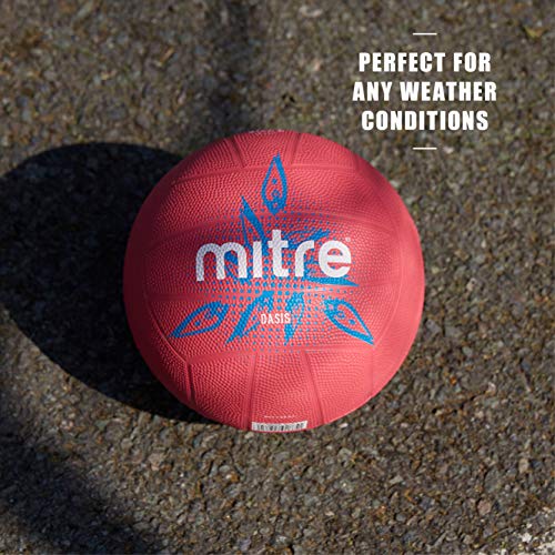 Oasis F18P Ballon de Netball Rose/Cyan – Image 3