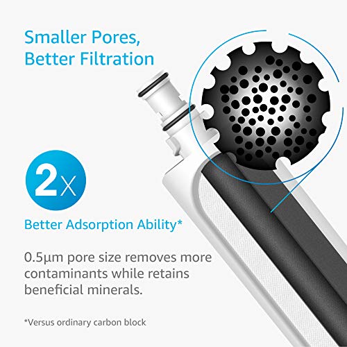 AQUACREST 4396508 NSF 42 Filtre à Eau Compatible avec Whirlpool 4396508, 4396510, EDR5RXD1, Filter 5, Maytag SBS002, SBS200, SBS003, S20BRS, SBS001, 481281729632, 461950271171, 481281728986(3) – Image 4