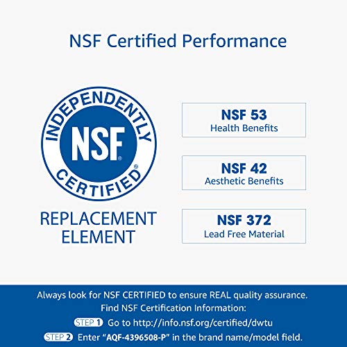 AQUACREST 4396508 NSF 42 Filtre à Eau Compatible avec Whirlpool 4396508, 4396510, EDR5RXD1, Filter 5, Maytag SBS002, SBS200, SBS003, S20BRS, SBS001, 481281729632, 461950271171, 481281728986(3) – Image 8