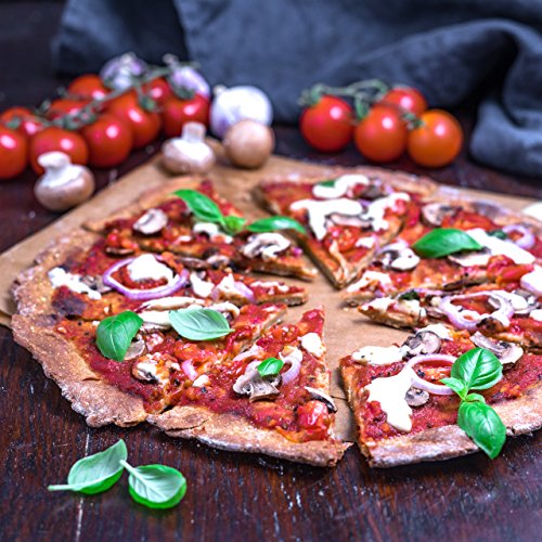 nu3 Fit Pizza 270g - Préparation De Pates À Pizza Croquante Et Délicieuses Riche En Protéines Pauvre En Sucres Sans Gluten - Idéal Pour Un Régime Vegan et Low Carb – Image 4