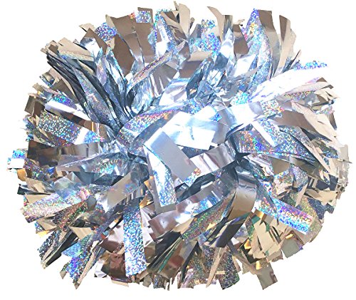 Paire-métallique pom-pom girl Pom Pom d'orchestre avec poignée