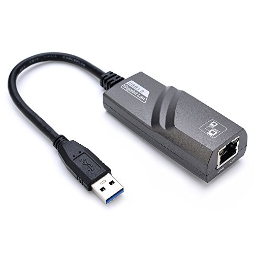 Linux and Above TechRise Ethernet Adapter 3-Port USB 3.0 Hub with RJ45 10/100/1000 Gigabit Ethernet Converter LAN Wired USB Network Adapter Compatible with Windows 10/8.1/8/ 7/ XP/Vista 