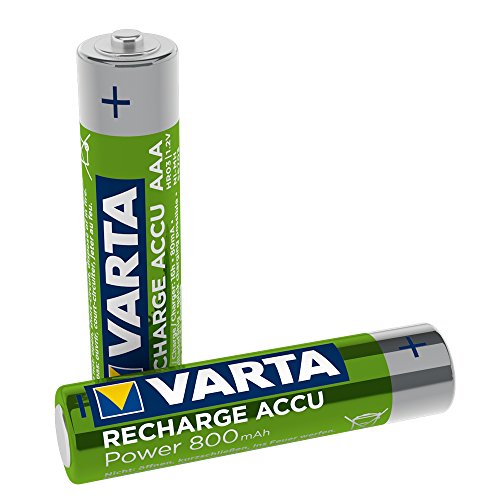 Varta Recharger Batterie Téléphones AAA Micro 800 mAh Ni-Mh Batterie (Convient aux Téléphones sans Fil) Paquet de 2