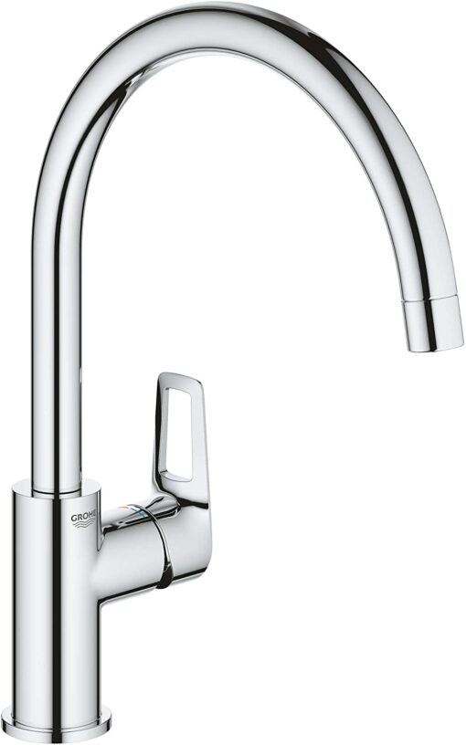 Grohe Mitigeur Monocommande Evier Bec C Bauloop 31368001 (Import Allemagne) Chromé – Image 7