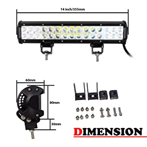 Barre lumineuse LED de 38 cm