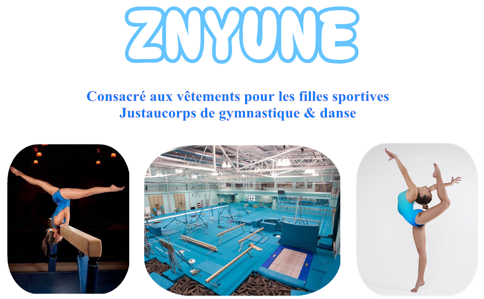 ZNYUNE justaucorps pour fille