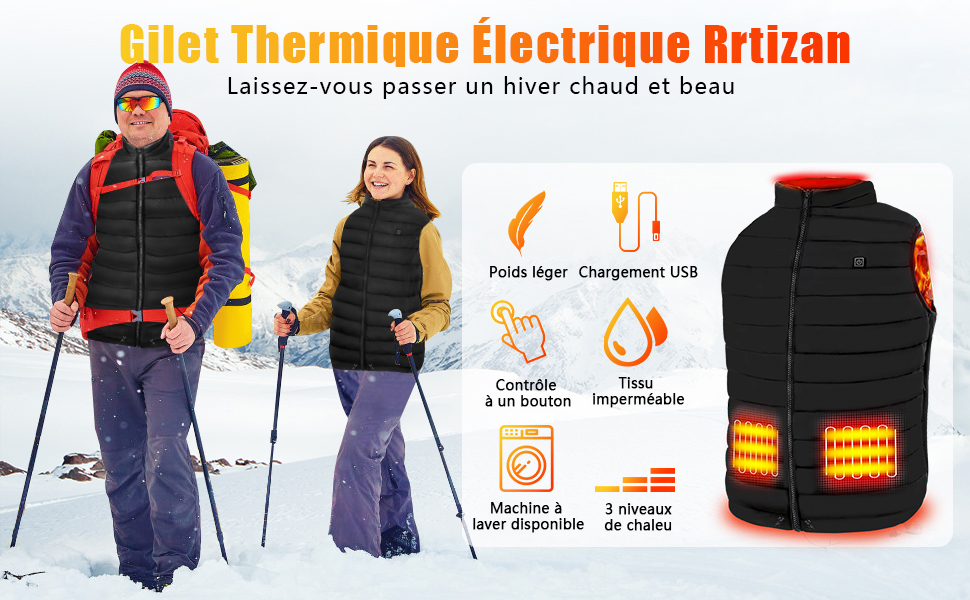 Gilet Thermique Électrique Rrtizan