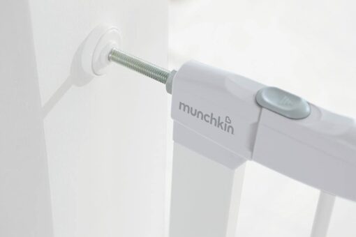 Munchkin - Barrière de sécurité Auto-Close, Sécurité Maximale et Ajustement à pression, Ouvertures de 76 cm à 82 cm, Blan – Image 4