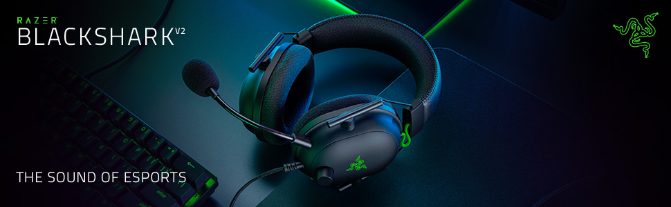 Razer Black Shark Gaming Headset Audio Esports