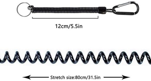 Ritte 5 Pièces Pêche Cordons, Pêche Outils Sécurité Elastique Corde Multicolor Cordes De Pêche Bateau Sécurisé Rétracta – Image 4