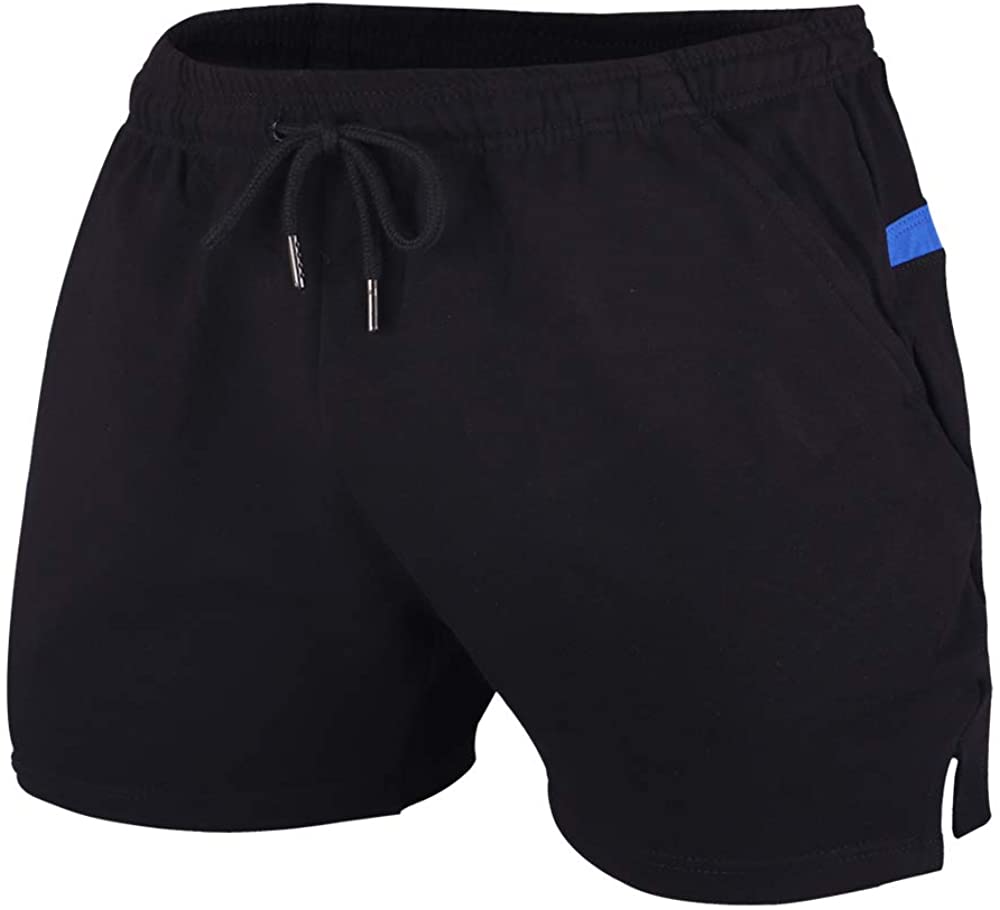 Hommes La Musculation Gym Faire des Exercices Short Terry Cotton – Image 3