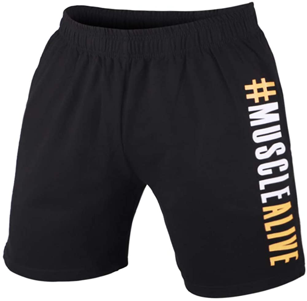 Hommes La Musculation Gym Faire des Exercices Short Terry Cotton – Image 73