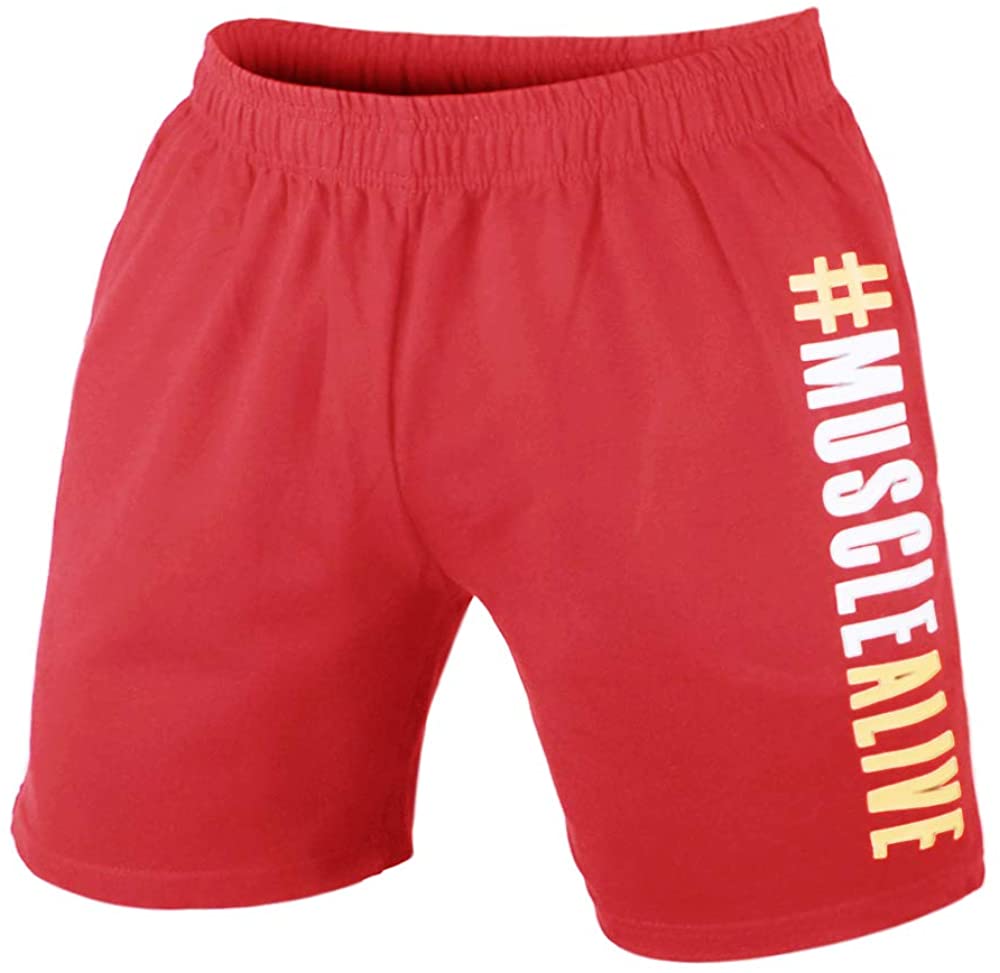 Hommes La Musculation Gym Faire des Exercices Short Terry Cotton – Image 71