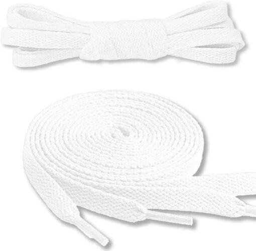 Canwn Lacets Plats, [3 Paires] Lacets Durable pour Baskets Remplacement de Lacets pour Chaussures de Sport Décontractées - Lar