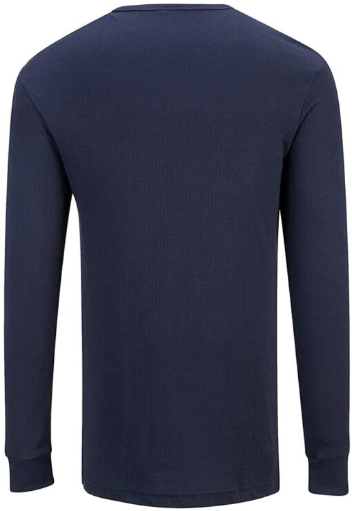 Portwest B123narxs thermique T-shirt manches longues, Regular, taille : XS, Bleu marine – Image 4