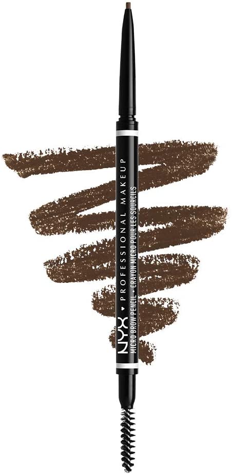 NYX Professional Makeup Crayon à Sourcils Ultra-Fin Double-Embout avec Mine Rétractable et Goupillon, Teinte : Ash Brown – Image 41