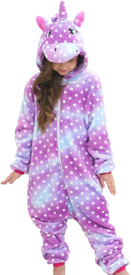 Filles Doux Licorne Grenouillères Pyjama Licorne Vêtements de Nuit pour Enfants – Image 35