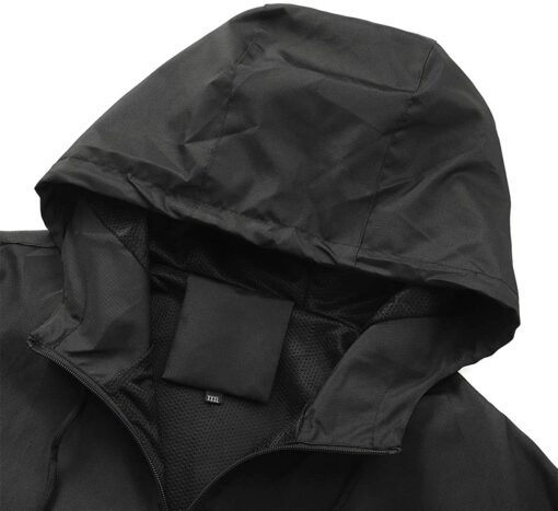 YOUTHUP Veste Homme à Capuche Imperméable et Coupe-Vent Multifonction Blouson à Capuche Running – Image 23