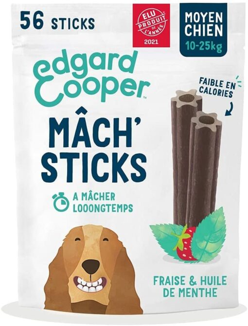 Edgard & Cooper Soin hygiène Dentaire Dental Sticks Grand Chien Adulte Naturel Eucalyptus & Pomme 7 bâtonnets, Un par Jour, Fa – Image 22