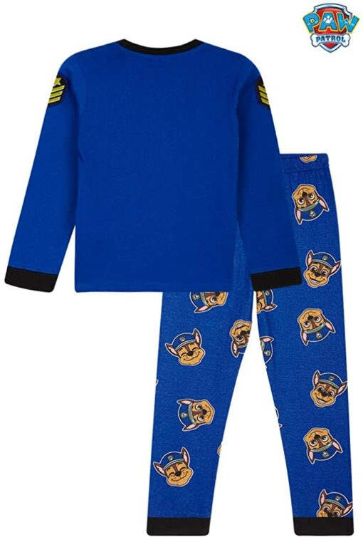 PAW Patrol Pyjama Enfant Garcon Pat Patrouille, Ensembles de Pyjama Garçon Marcus Chase – Image 21