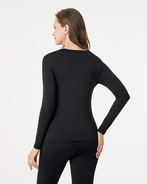 LAPASA Haut Thermique Femme sous-vêtement Classique Maillot de Corps Doublure Polaire Manches Longues Chaud Hiver L15&L39&L42 – Image 51