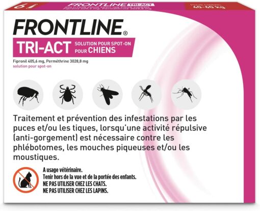 FRONTLINE TRI-ACT Chien - Anti-puces et anti-tiques pour chien - 2-5kg - 3 pipettes – Image 18