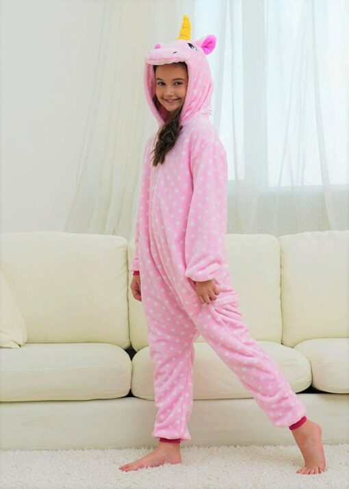 Filles Doux Licorne Grenouillères Pyjama Licorne Vêtements de Nuit pour Enfants – Image 23