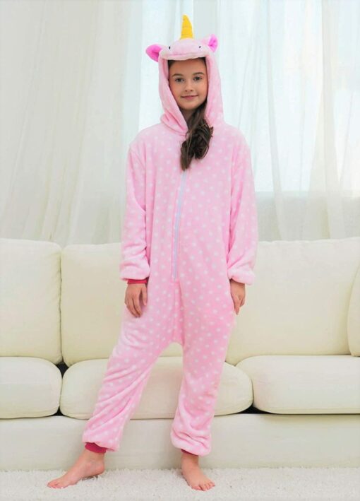 Filles Doux Licorne Grenouillères Pyjama Licorne Vêtements de Nuit pour Enfants – Image 22