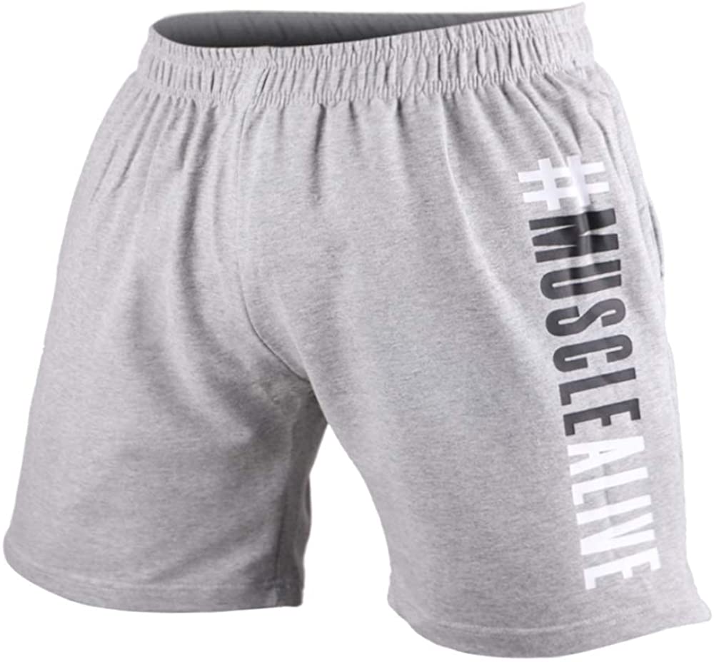 Hommes La Musculation Gym Faire des Exercices Short Terry Cotton – Image 23