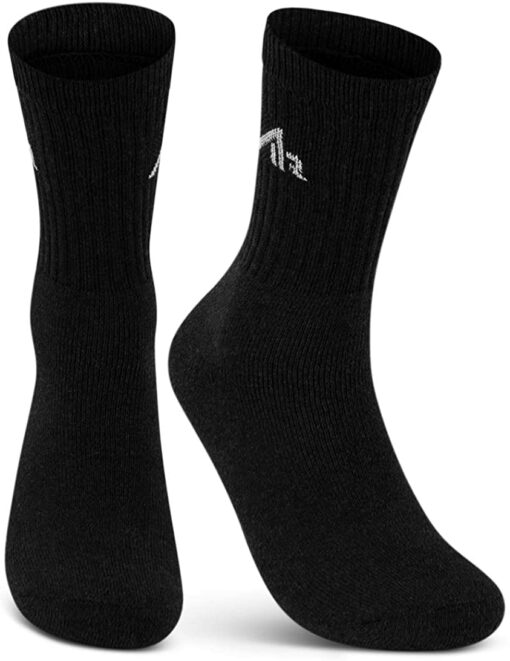 sockenkauf24 i1R Lot de 10 paires de chaussettes de sport en coton noir ou blanc – Image 8