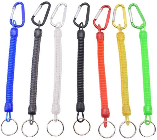 Ritte 5 Pièces Pêche Cordons, Pêche Outils Sécurité Elastique Corde Multicolor Cordes De Pêche Bateau Sécurisé Rétracta