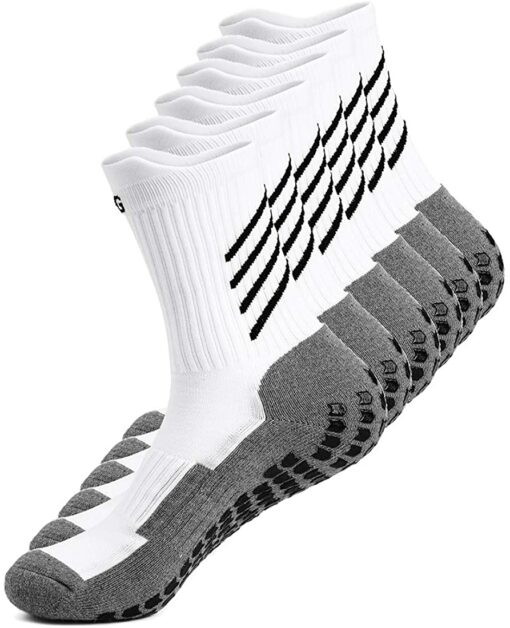 Gogogoal Chaussette de sport antidérapante pour hommes femmes, epaisse respirant athlétisme Chaussettes pour football basketba – Image 36