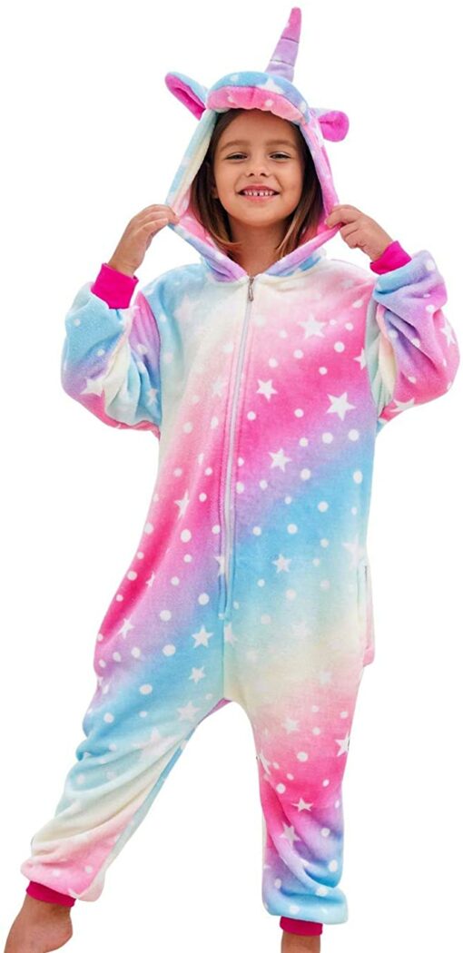 Filles Doux Licorne Grenouillères Pyjama Licorne Vêtements de Nuit pour Enfants – Image 25