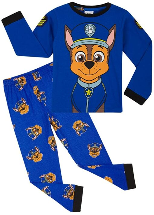 PAW Patrol Pyjama Enfant Garcon Pat Patrouille, Ensembles de Pyjama Garçon Marcus Chase – Image 15