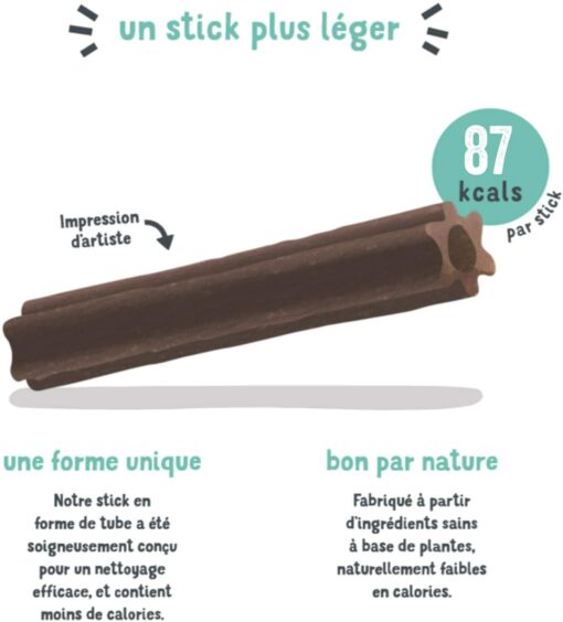 Edgard & Cooper Soin hygiène Dentaire Dental Sticks Grand Chien Adulte Naturel Eucalyptus & Pomme 7 bâtonnets, Un par Jour, Fa – Image 5