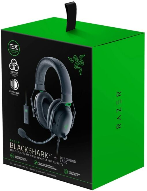 Razer BlackShark V2 - Casque à Carte Son USB, Casque de Jeu Esports, câble de contrôleur 50 mm, réduction du Bruit, pour PC, – Image 8