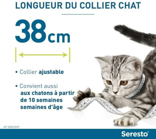 SERESTO Chat - Collier Anti-Puces et Anti-Tiques pour Chats – Image 13