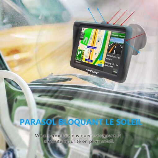 GPS Poids Lourds 7 Pouces Europe 52 Carte Système de Navigation Automatique à Ecran Tactile Utilisation dans Poids Lourds et V – Image 4