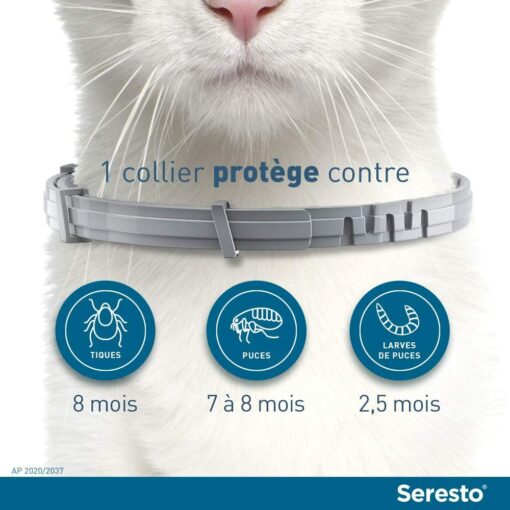 SERESTO Chat - Collier Anti-Puces et Anti-Tiques pour Chats – Image 2